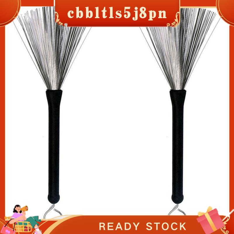 Escovas Retráteis Para Tambor De Jazz , 2 De Limpeza Fio De Aço , 32cm , Amantes De Música Rock