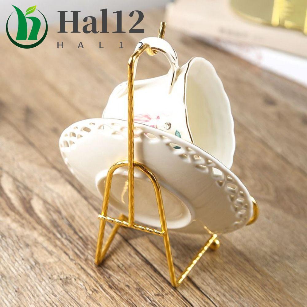 Rack De Exibição De Metal HALB , Suporte De Caneca Moderno De Luxo Leve , Bandeja De Xícara De Chá Dourada Criativa E At