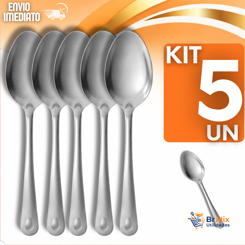Utensílios Colher Arroz Multiuso Aço Inox Servir Alimentos Casa Buffet Utilidades