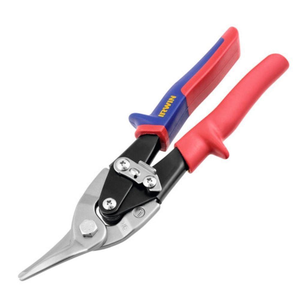 Tesoura Chapas Tipo Aviação Corte Esquerdo e Reto 10" Polegadas - Irwin