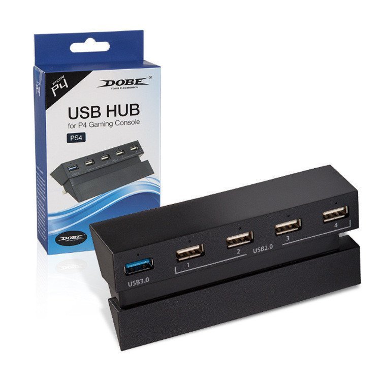 Compatível com PS4 SLIM, adaptador HUB 4 em 1 com interface 3.0, hub de expansão USB 2.0 universal TP4-810.