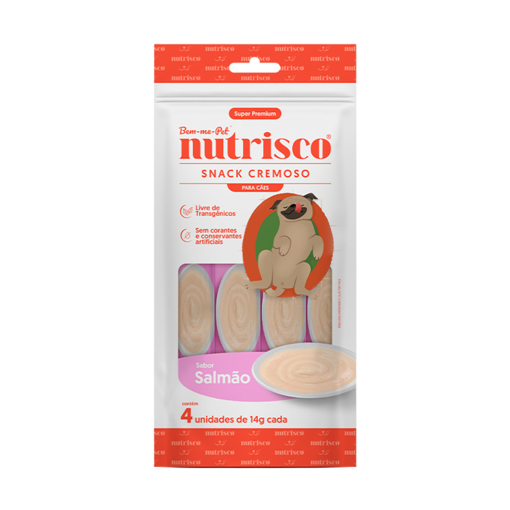 Petisco Cremoso Nutrisco Salmão para Cães 56g