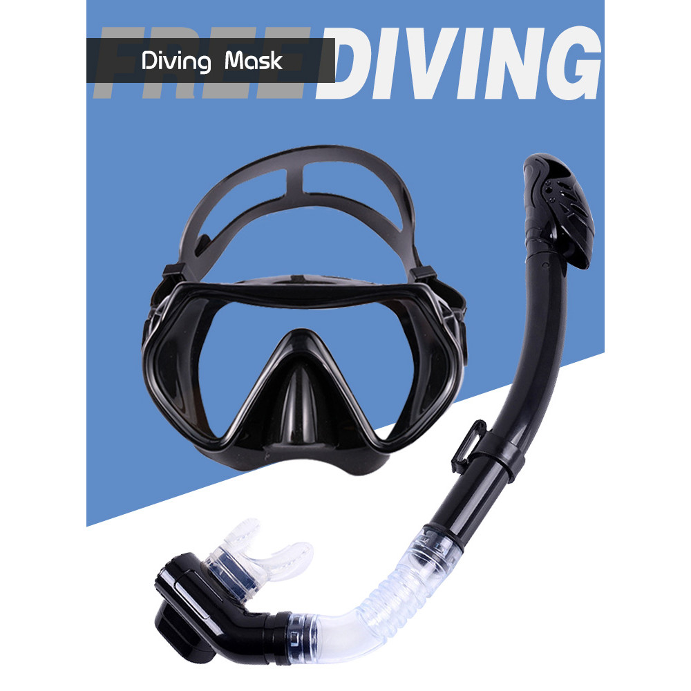 Adulto crianças Silicone óculos de mergulho livre mergulho três tesouros totalmente seco Snorkel óculos de natação másca