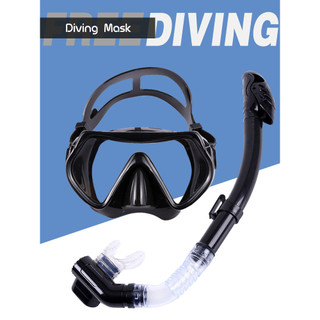 Adulto crianças Silicone óculos de mergulho livre mergulho três tesouros totalmente seco Snorkel óculos de natação másca