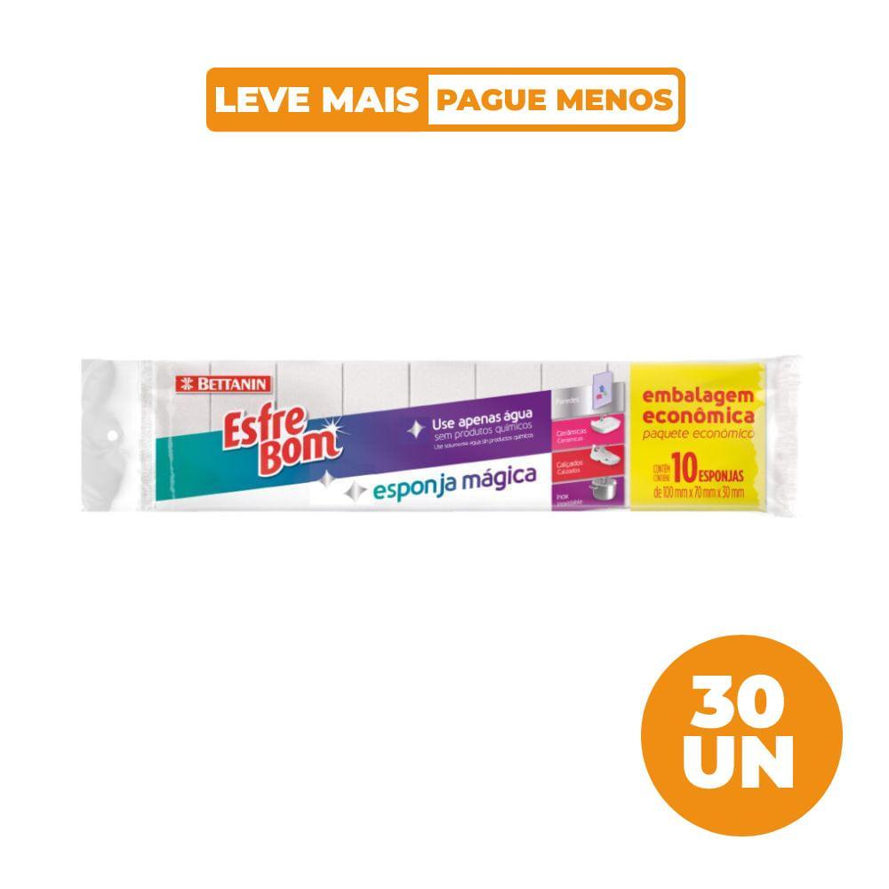 Kit Esponja Mágica 30 Unidades EsfreBom Bettanin