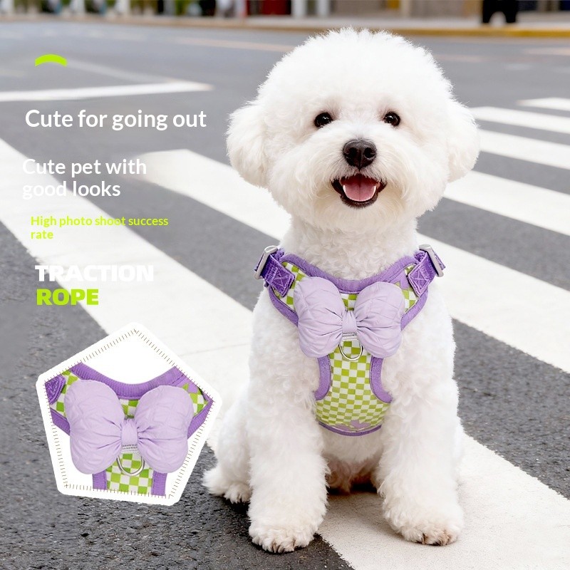 Pawsfun Pet Peito Costas Tração Externa Cachorro Arnês Peitoral Respirável Cachorro Trela de Caminhada