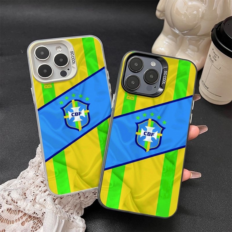 Capinha para todos os modelos de Samsung Galaxy J4 PLUS S20 FE S24 S25 ULTRA Seleção Brasileira de Futebol