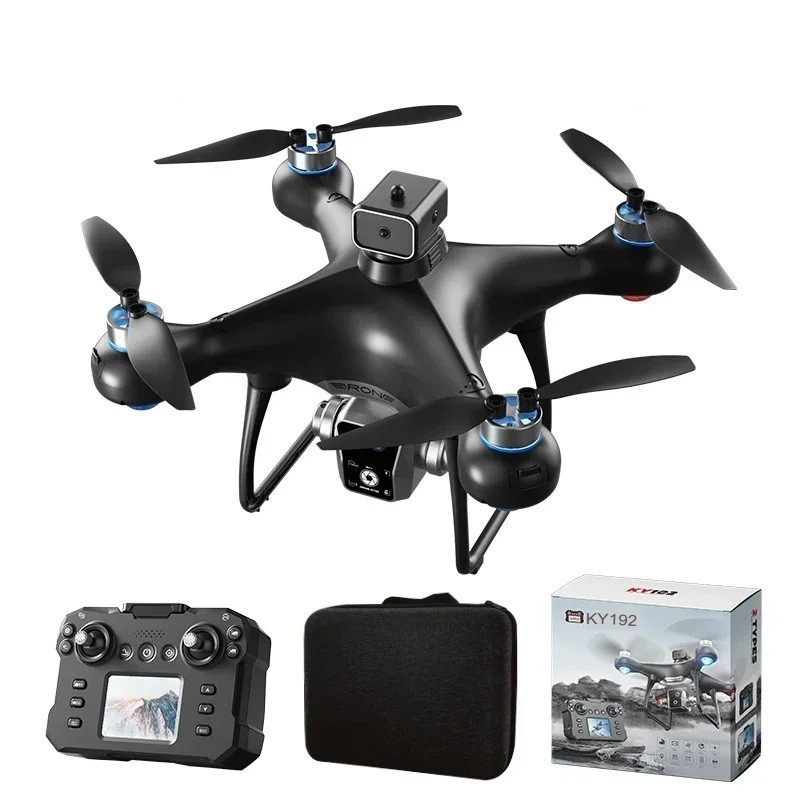 Drone KY102 com Tela, Câmera Motor Brushless Desvio de Obstáculos 1 Bateria