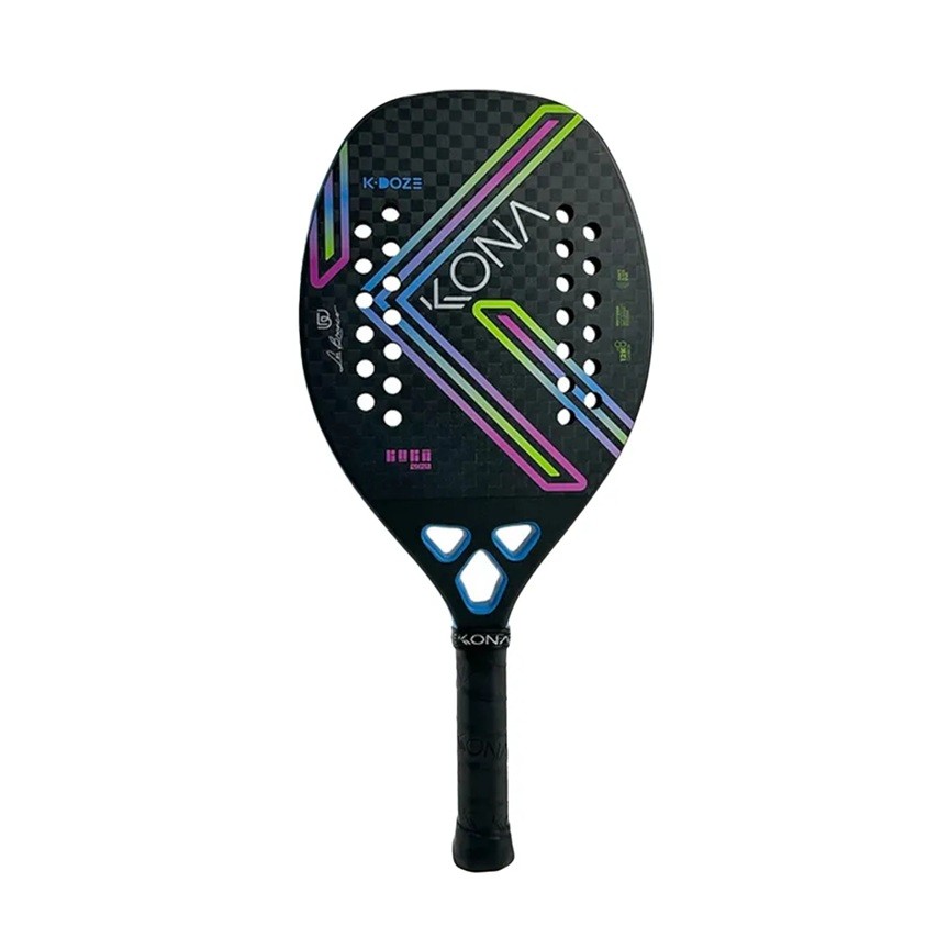 Raquete de Beach KONA Tennis K-Doze Matte Leo Branco - Acabamento Fosco