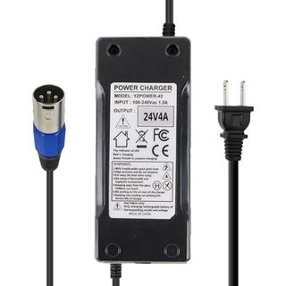 Abakoo 24V 4A Battery Charger for Jazzy,Go-Go Pride Ezip 400 500 650 750 900 Mountain Trailz IZIP I25 IZIP I300 IZIP I35