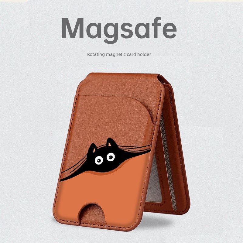 carteira magsafe Suporte para cartão de eixo rotativo magnético Fullton magsafe adequado para Apple 16Promax Capa de tel
