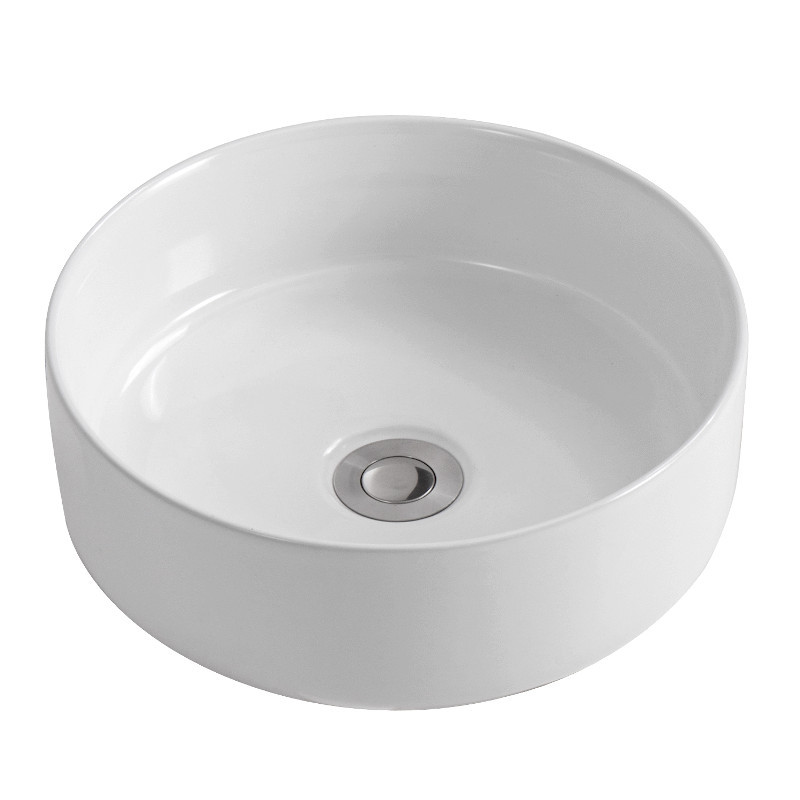 Pia Banheiro Cuba Redonda Sobrepor Cerâmica 31cm Zagonel