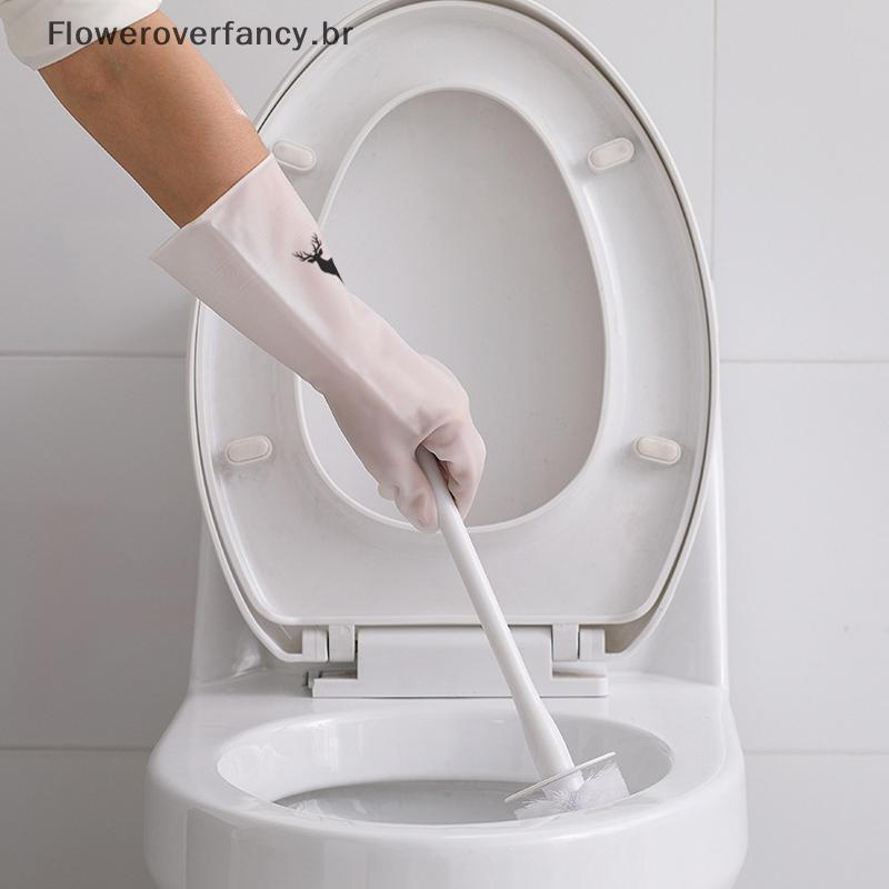 FFBR Estilo Simples Luvas De Lavar Louça Do Agregado Familiar Mulheres Roupas Borracha À Prova Dwaterproof Água Fina Esc