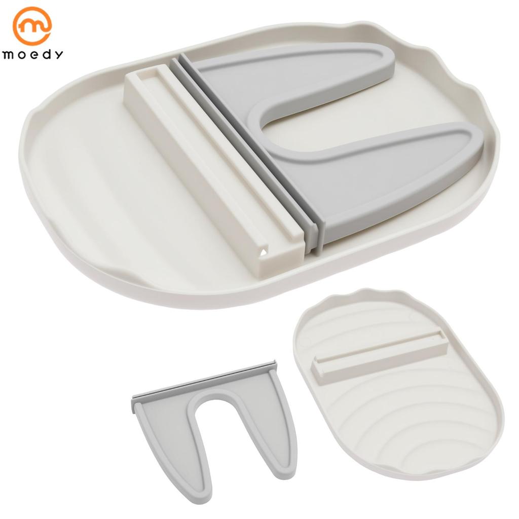 Tampa De Pote Resto Espátula Titular Plástico Colher Para Fogão E Balcão Cozinha Cinza Branco SHOPSKC9671