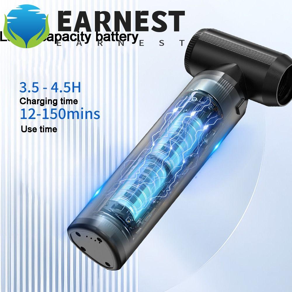 Ventilador Portátil Sem Fio EARNEST , 130000ventilador De Jato Turbo Violento Com Motor Escova Prm , Fluxo De Ar Poderos