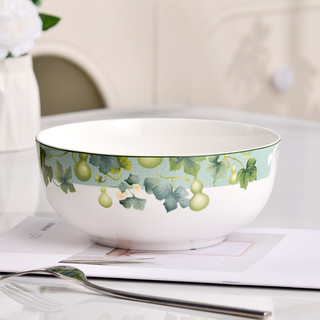 Jin Lanyu Tangshan Bone China 7 Polegada Estilo Chinês Tigela de Macarrão de Flor Reta 23cm Tigela de Sopa de Macarrão T