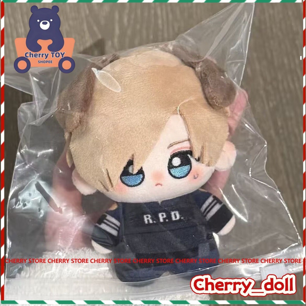 Boneco de Pelúcia Leon S Kennedy de 10 cm com Ventilador de Orelha, Brinquedo Colecionável Resident Evil, Chaveiro, Pres