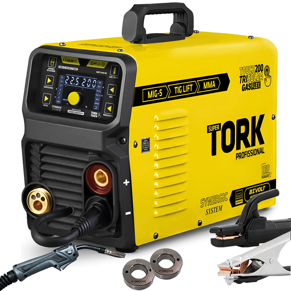 Máquina Inversora de Solda Super Tork Profissional IMETS 8200 Bivolt 200 Amperes com Acessórios