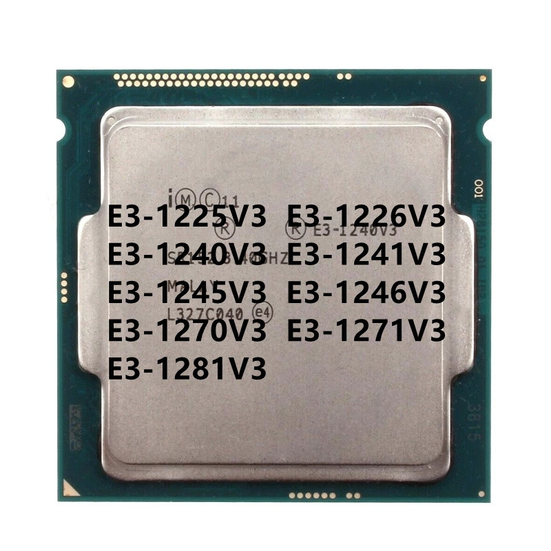 E3 1225V3 1226V3 1230V3 1231V3 1240V3 1241V3 1245V3 1246V3 1270V3 1271V3 1281V3 Processador CPU LGA 1150