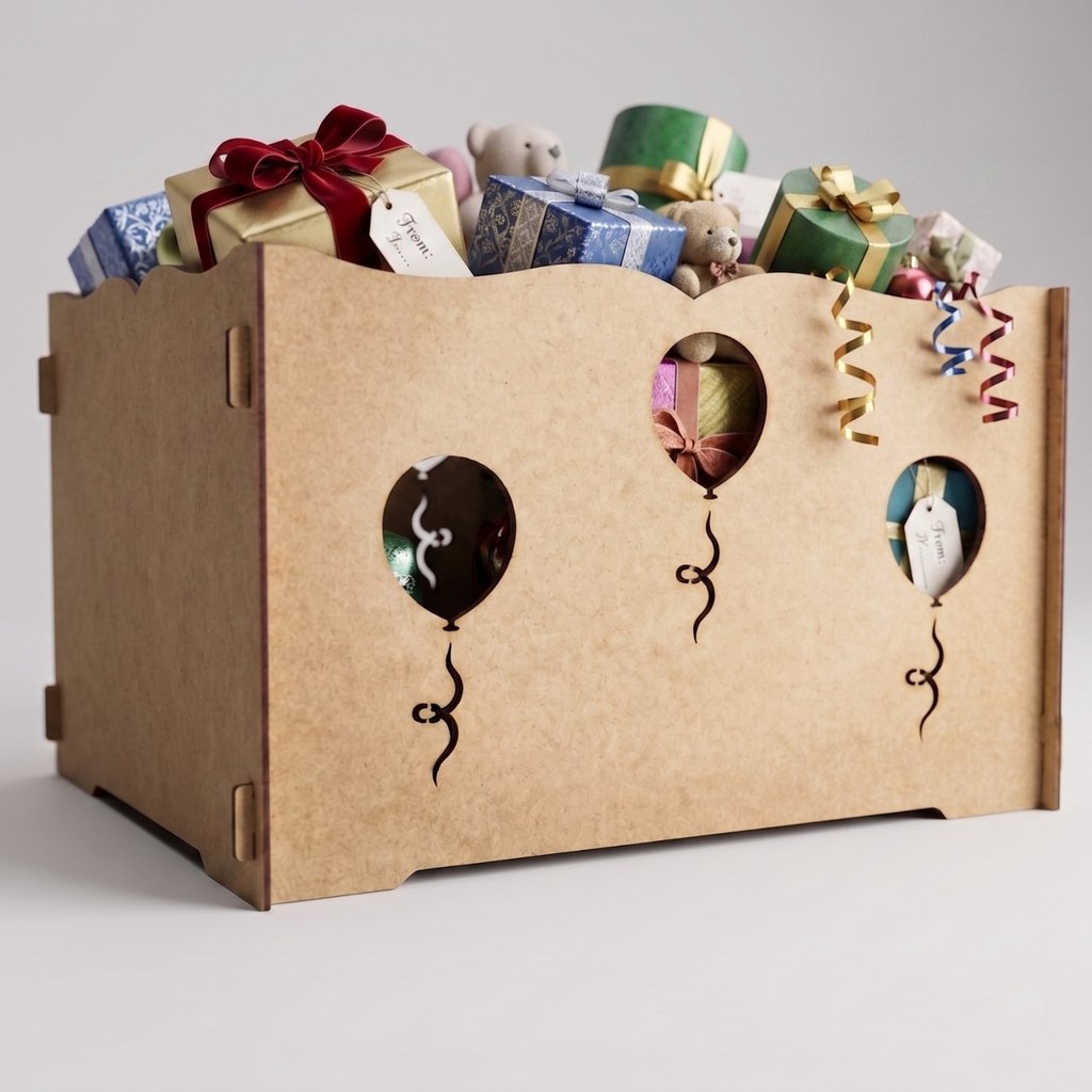 Caixa Porta-Presentes Provençal MDF – Destaque na Decoração da Festa Infantil