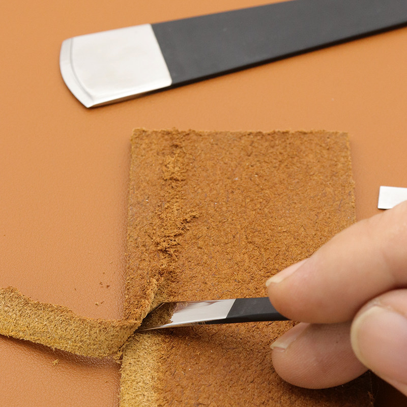 Faca de desbaste de couro ferramentas de couro artesanal diy ferramentas de desbaste de borda de couro seção de couro co