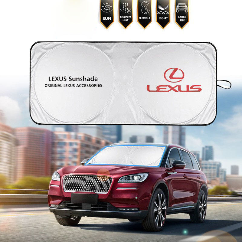 Para-sol para Para-brisa de Carro Lexus, 1 peça, Protetor Solar Frontal, Capa Protetora contra o Sol e o Calor, Proteção