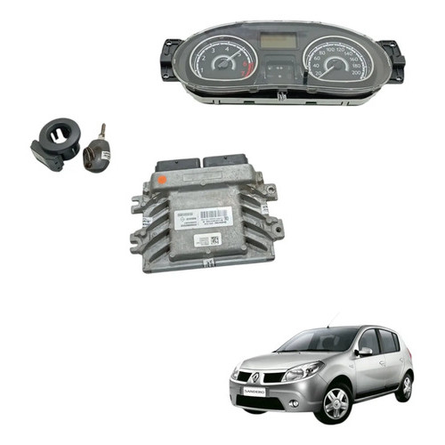 Kit Modulo Injecao Sandero Expression 2010 2012 1.6 8v