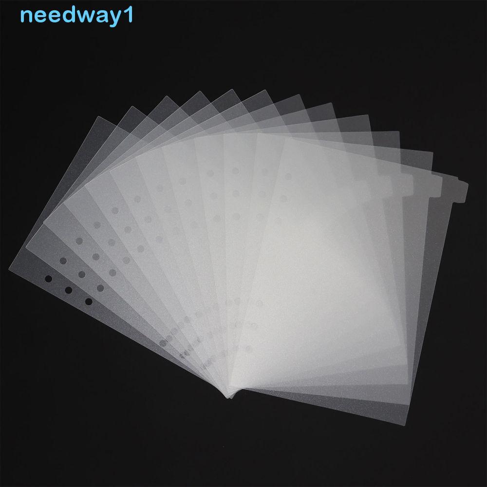 NEEDWAY Divisores De Índice De Fichário , Página Separadora De Adesivos Para Notebook A5/A6 , Suprimentos De Ligação , D