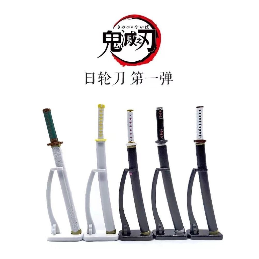 Nova versão japonesa de Demon Slayer: Kimetsu no Yaiba, acessórios para figura 3D Nichirin Katana Zenitsu, modelo de lig