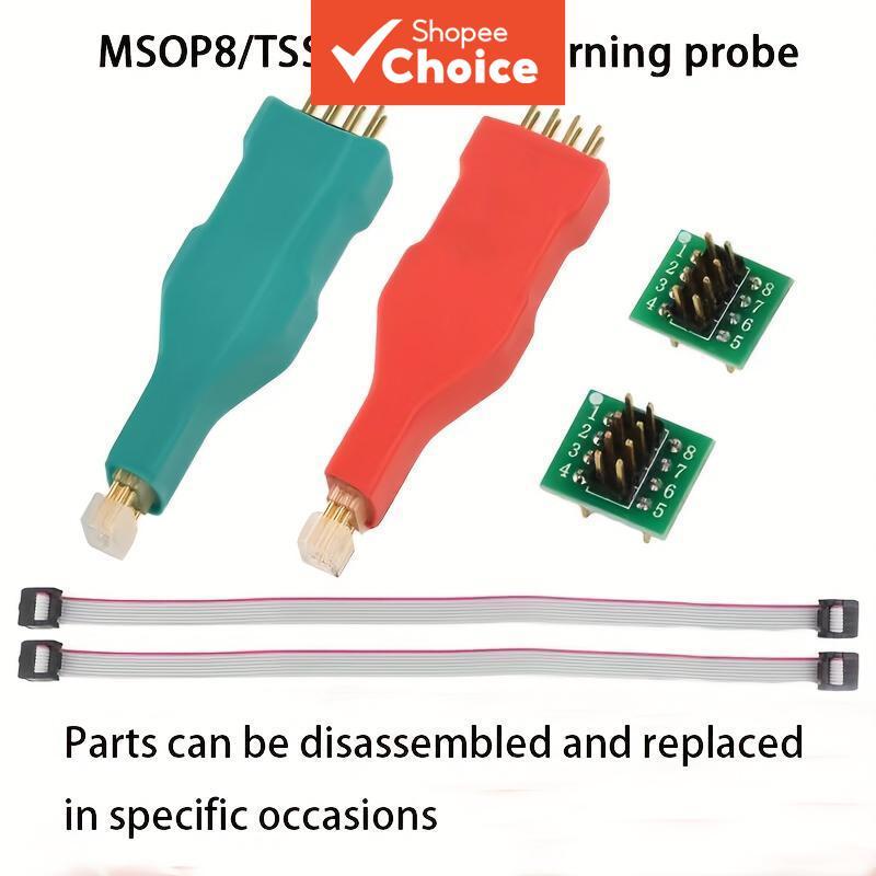 Sonda de Programação TSSOP8 MSOP8 para Painéis de Instrumentos Automotivos, Cabo Carregador de Chip SMD Micro, Passo de
