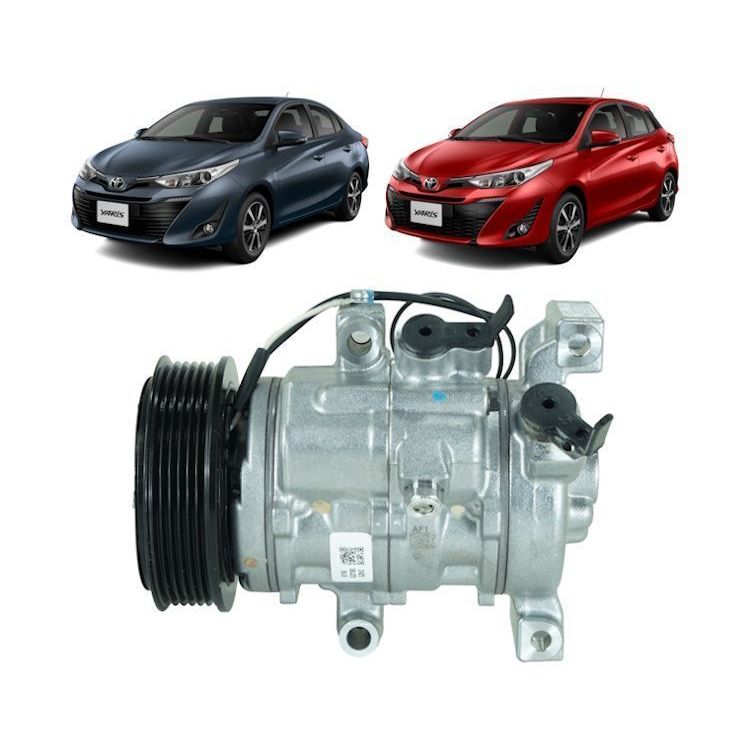 COMPRESSOR TOYOTA YARIS 1.3 1.5 2018 A 2025 ORIGINAL DENSO 161BC4471102420RC CD FILIAL ES