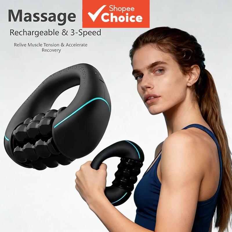 Massageador portátil elétrico portátil para massagem profunda percutânea em tecido muscular para alívio das costas,