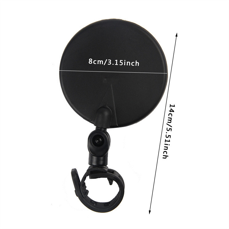 Novo 1 PC Espelho Retrovisor Da Bicicleta Rotação 360 Ajustável Ciclismo Vista Traseira MTB Estrada Guiador Espelhos Ace