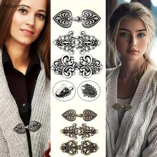 [fulseep] Moda Inverno Retro Costura Cardigan Clipe Camisola Blusa Pino Xale Broche Fechos Acessórios De Festa Casual Pr