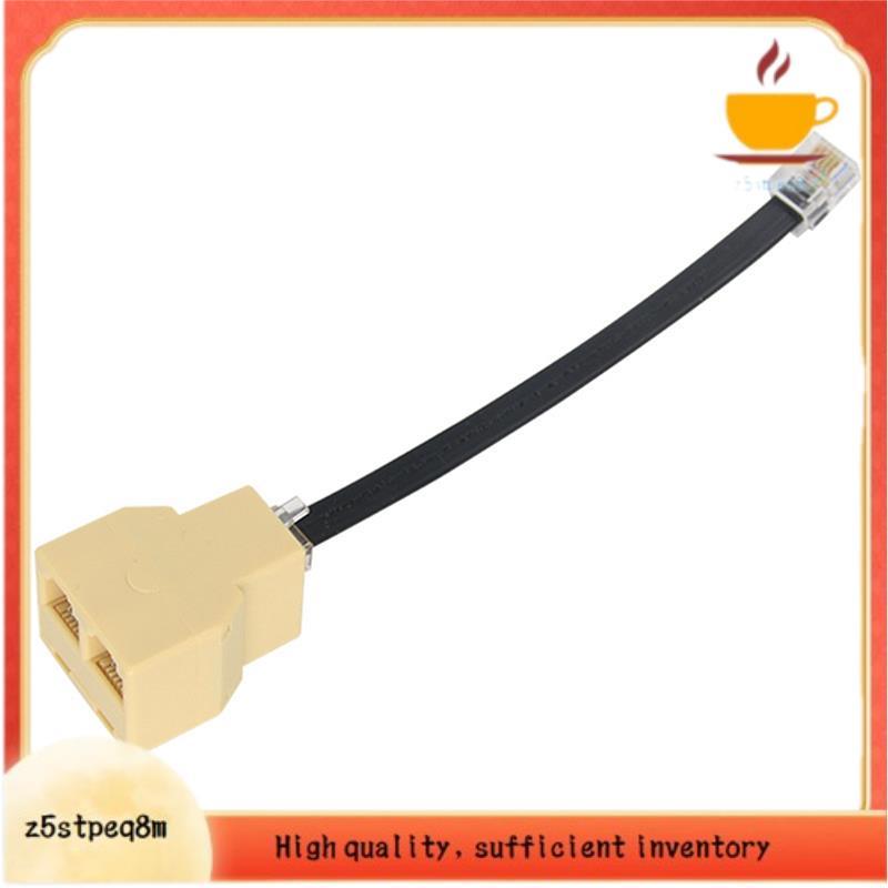 Para Telefone Linha 50CM RJ12 6P6C Acoplador 2 Vias RJ11 Divisor Adaptador Cabo Adequado