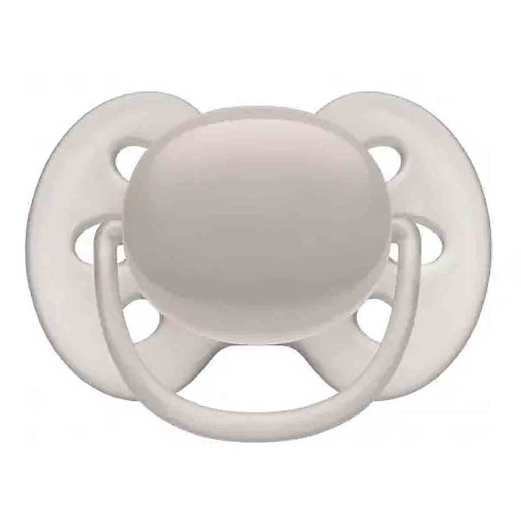 Chupeta Ultra Soft 6-18m Individual Cinza Neutra Avent