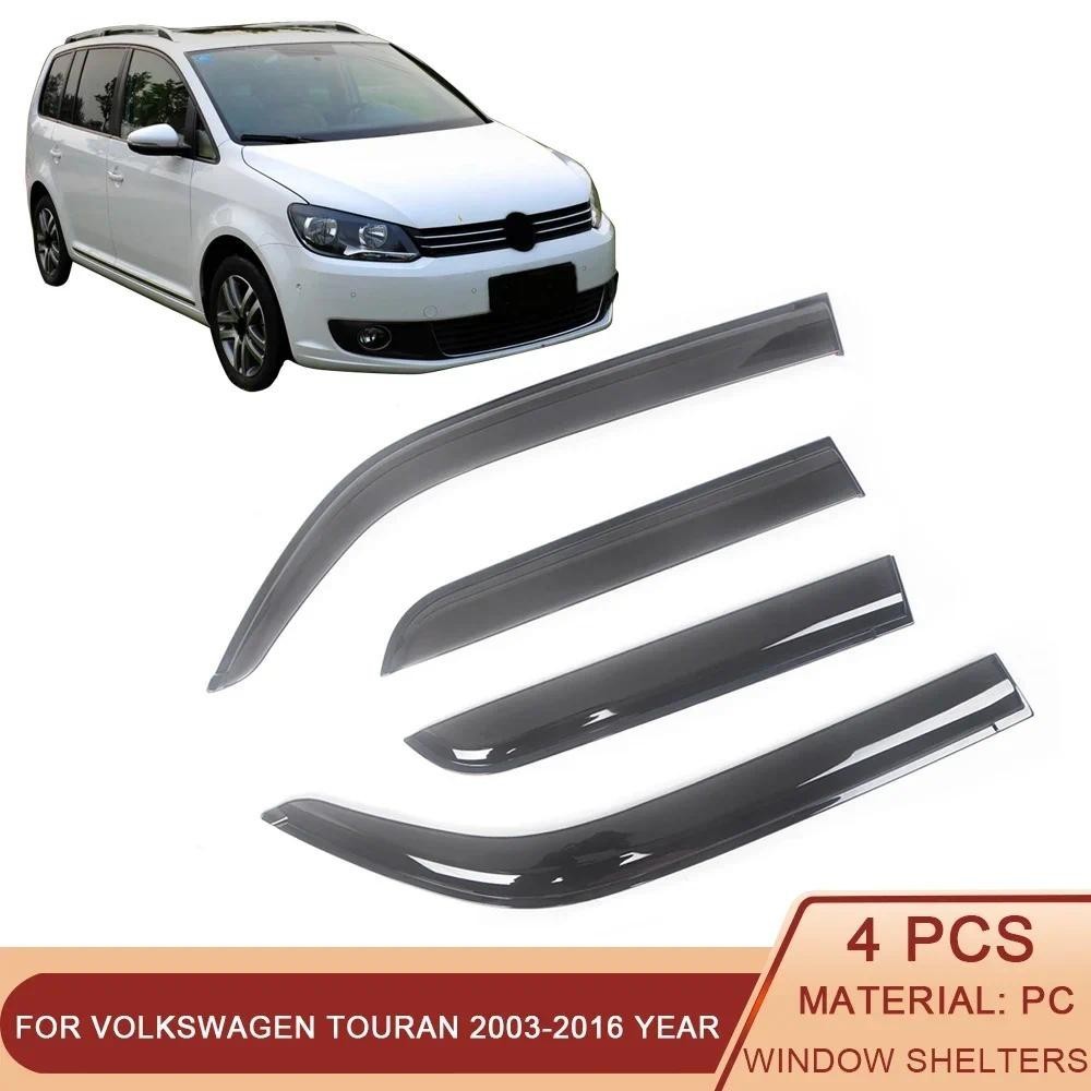 Para Volkswagen Touran 2003-2016 5 Portas Preto Matizado Janela Lateral Do Carro Viseira Guarda Ventilação Toldos Abrigo