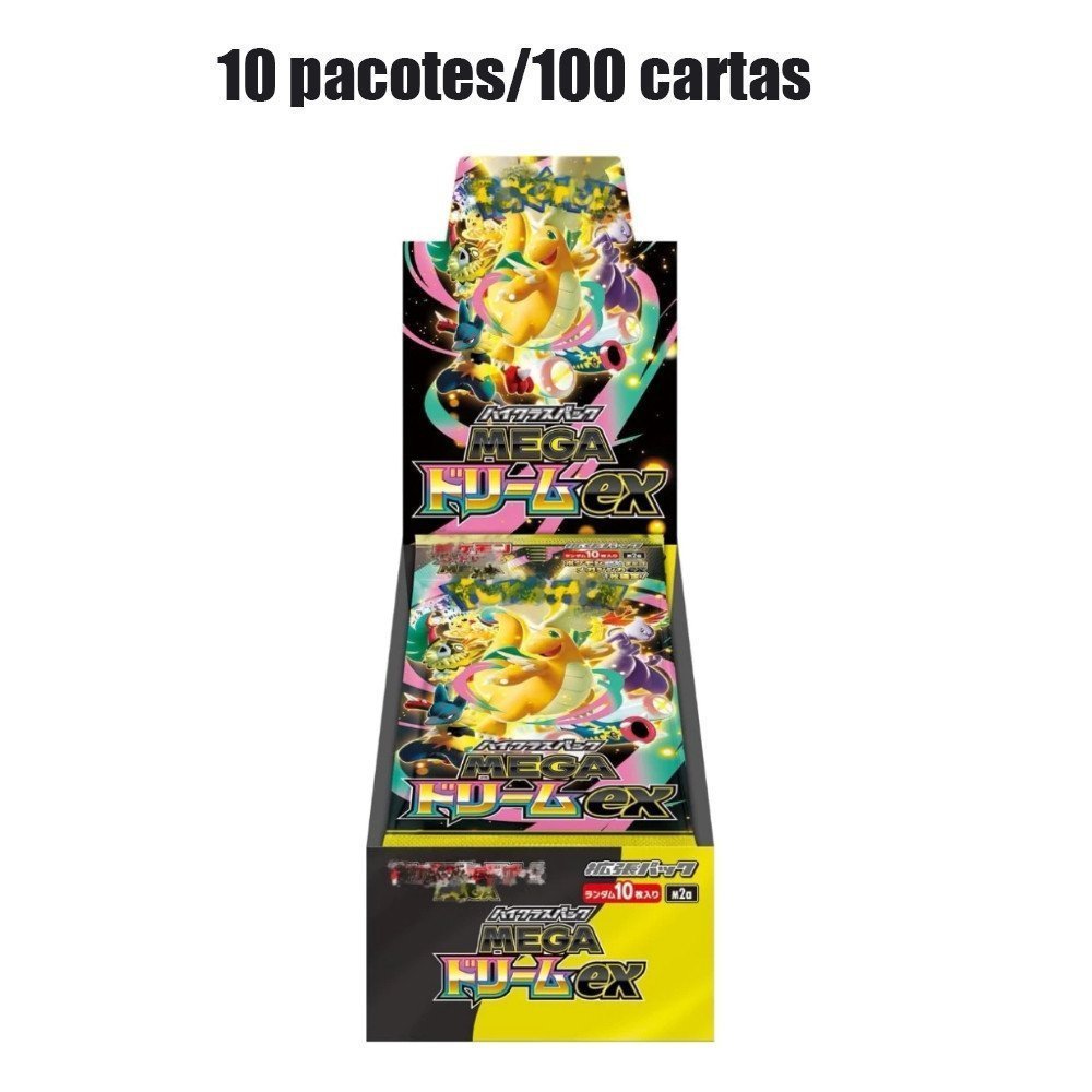 100 % Original Jogo De Cartas Pokémon MEGA Pacote De Alta Classe " Dream ex " Caixa Inclui 10 Pacotes-Versão Japonesa