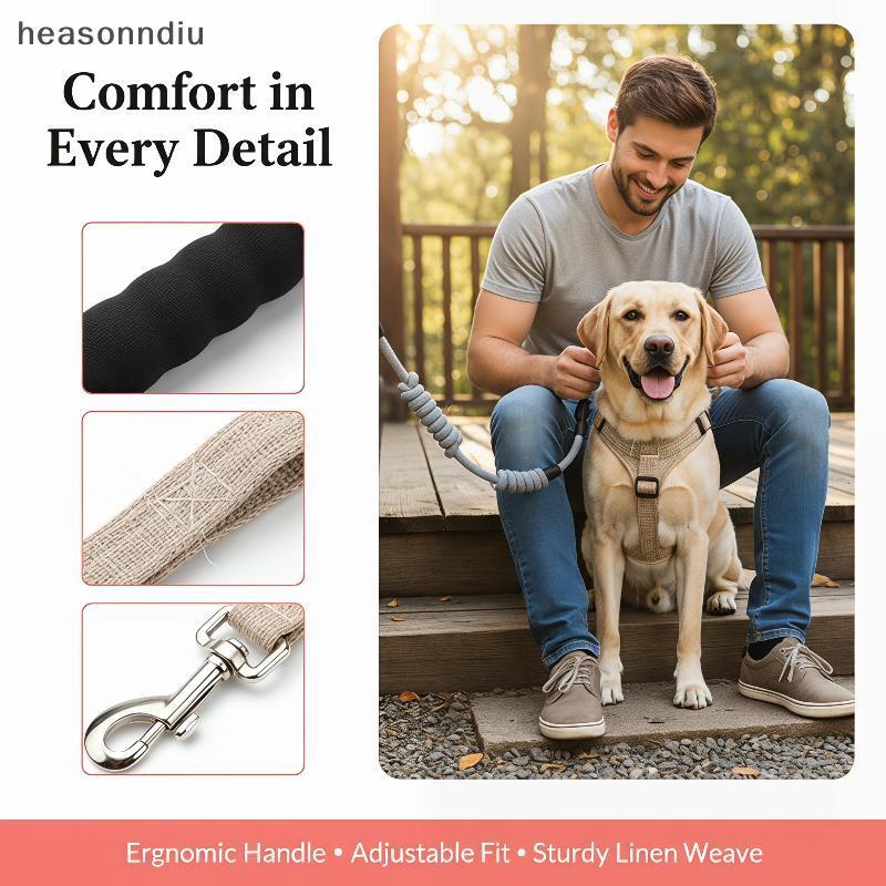[heasonndiu] Kit De Arnês Para Animais De Estimação Com Trela Ajustável Cachorrinho , Cachorro , Gato , Oferecendo Forte