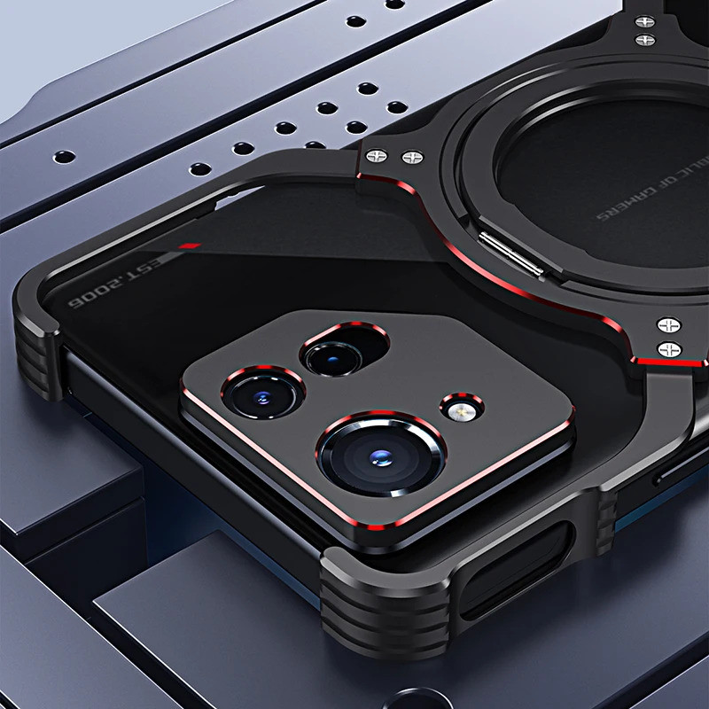 Capa Magnética de Alumínio Removível Sem Borda para Asus Rog Phone 9 Pro, Rog 8 Pro, Capa Protetora de Lente