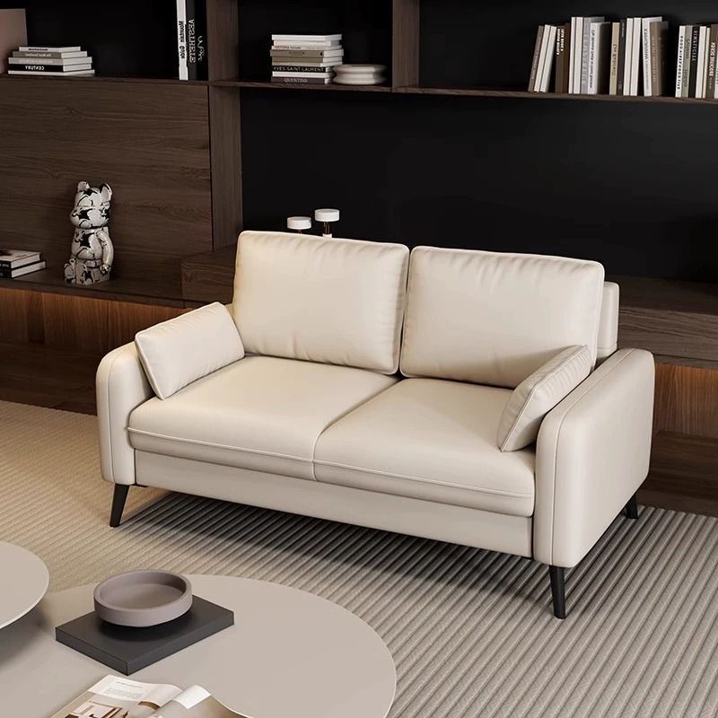 Pequeno apartamento sofá venda quente moderno simples tecnologia pano sofá aluguel apartamento gato zero couro sofá comb