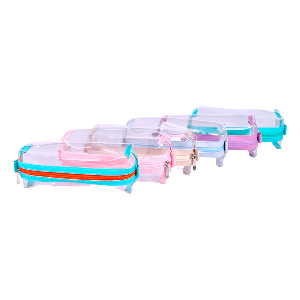 Estojo Transparente Baú Cristal Porta Objetos Multiuso Organizador - Fizz