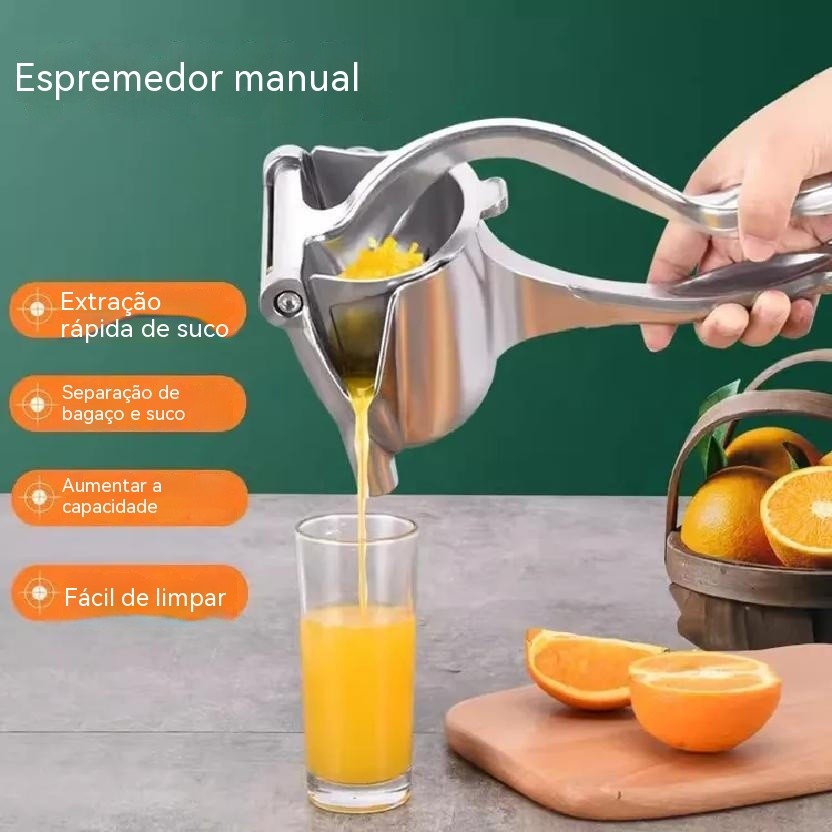 Espremedor Manual de Frutas em Aço Inoxidável, Espremedor de Cítricos Portátil para Laranja 0522