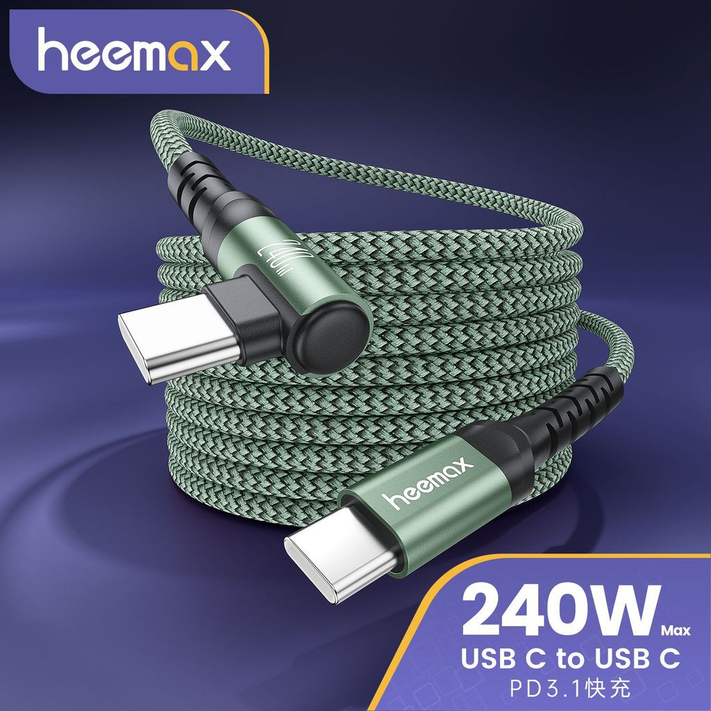 Cotovelo jogo móvel 240W duplo TypeC cabo de dados de carga rápida adequado para Huawei Samsung Apple 15 Notebook