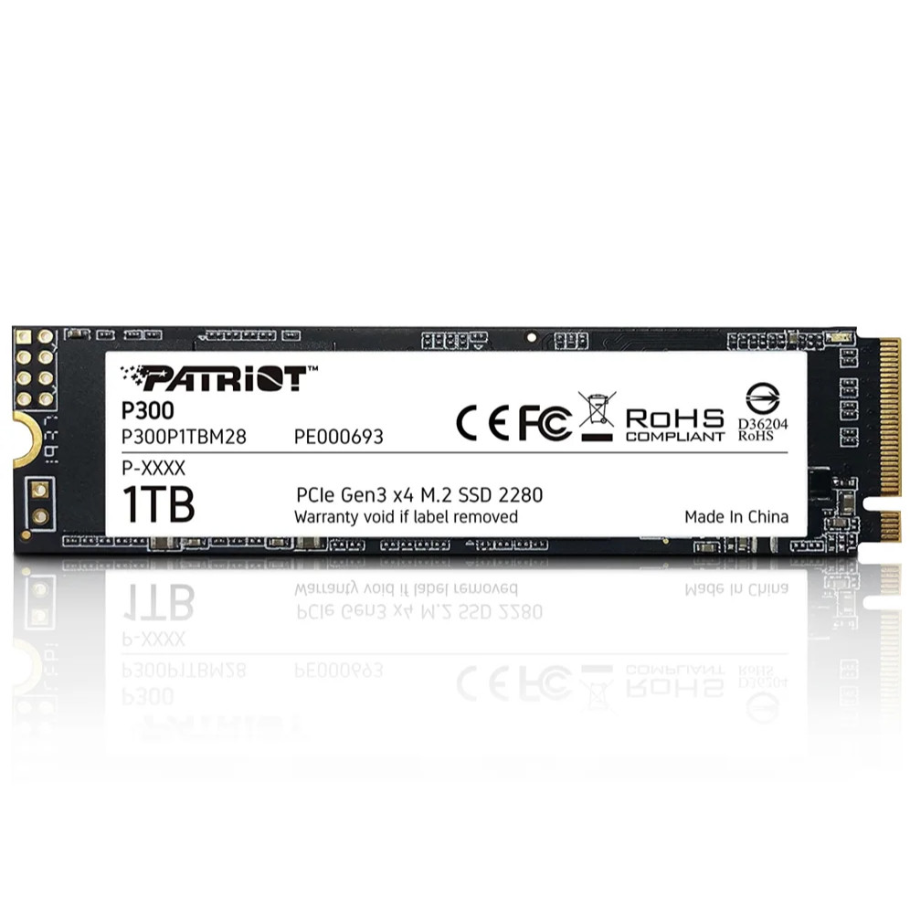 Ssd M.2 Nvme 2280 Pcie 1tb Patriot P300p1tbm28