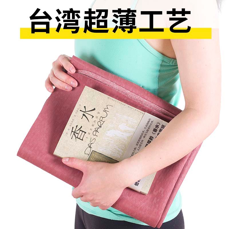 Tapete de Yoga antiderrapante portátil de viagem dobrável importado 1mm Ultra-fino borracha Natural alongado ambiente pr