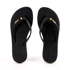 Chinelo Brizza Arezzo Ponto de Luz Preto - Feminino