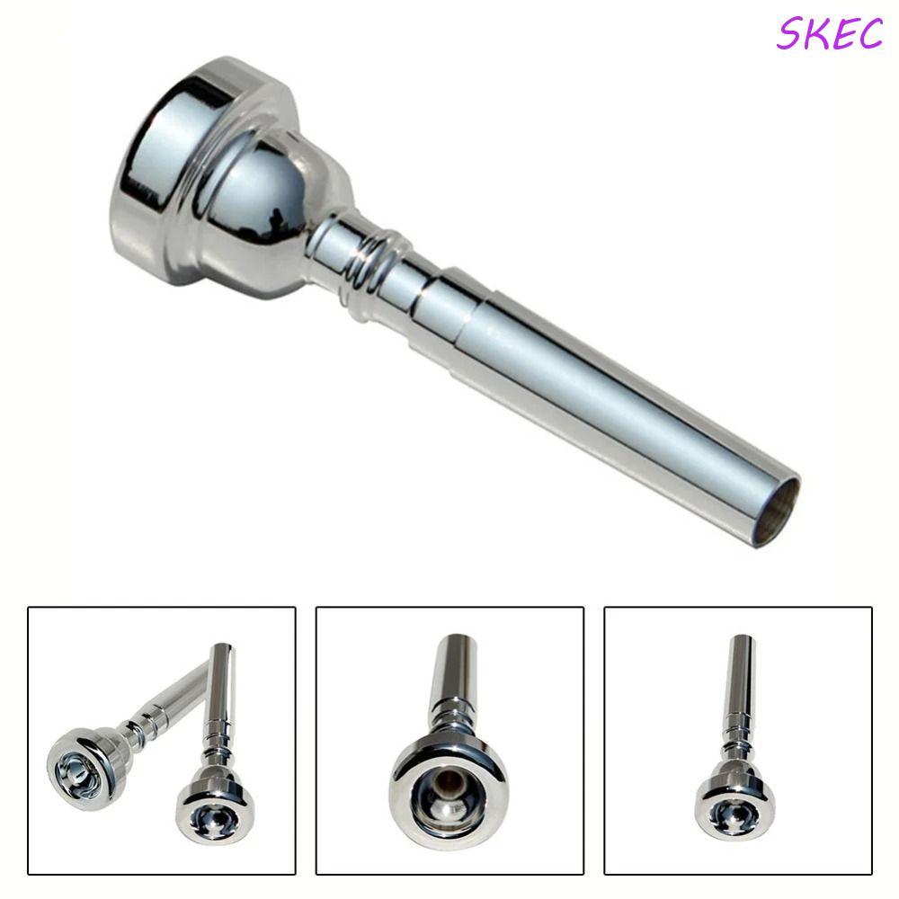 Boca De Corneta De Trompete SKEC , Bocal De Ouro Prateado 3C/5C/7C , Chifre De Metal E Latão Profissional