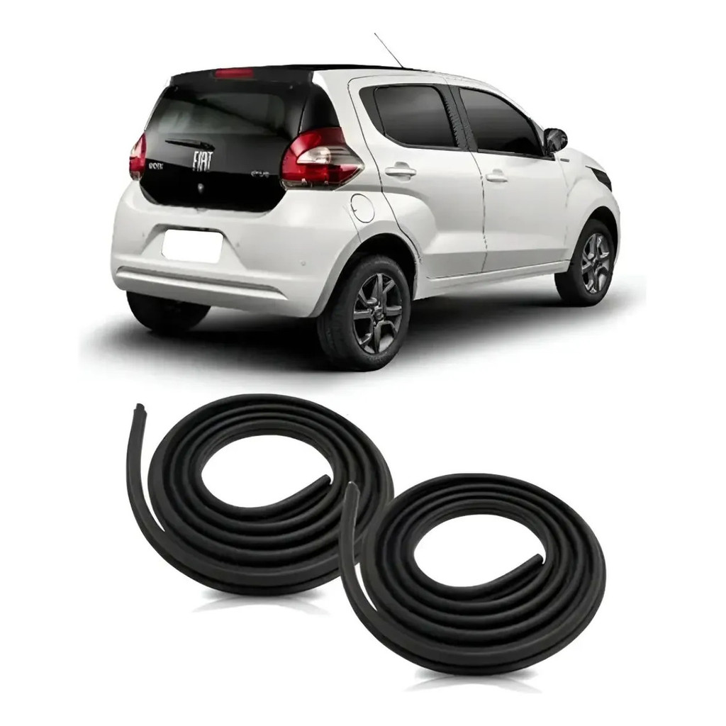 Borracha De Vedação Porta Fiat Mobi Par Completo