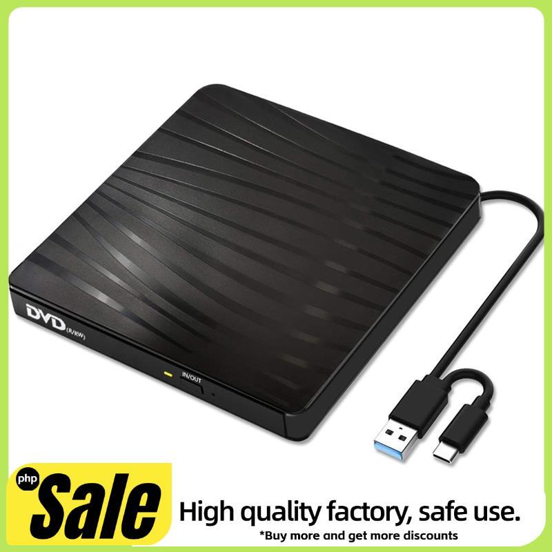 Unidade Externa De CD/DVD Para Laptop , USB A/C 3.0 Player Portátil +/- RW Queimador ROM Leitor Gravador Duplicador De D